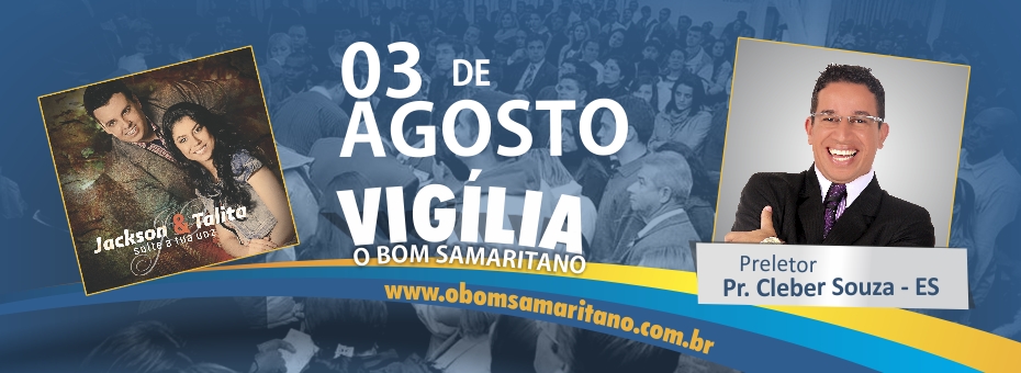 Vigília do Bom Samaritano será dia 03 de Agosto